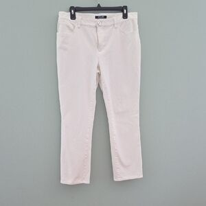 Chaps Classic White Madden Straight Leg Jean Size 12